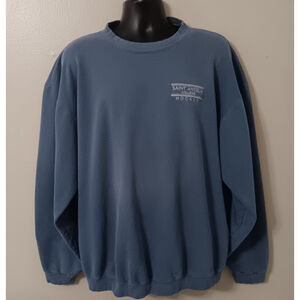 Vintage 90s Saint Anselm College Hockey Adult XL NCAA Sweatshirt Blue Onieta